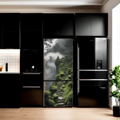 Folie imprimata color pentru decor Frigider, dimensiune 200 x 90cm, model: AVX-FR17 foto