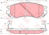 Set placute frana,frana disc NISSAN ALMERA I Hatchback (N15) (1995 - 2000) TRW GDB1175