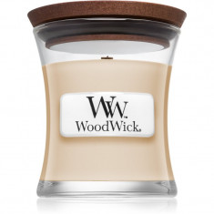 Woodwick Vanilla Bean lumânare parfumată cu fitil din lemn 85 g