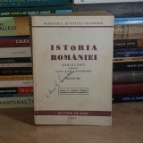 MIHAIL ROLLER - ISTORIA ROMANIEI : MANUAL UNIC PENTRU CLASA A VIII-A SECUNDARA , ED. III-A , 1947 #