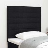 VidaXL Tăblie LED cu lumini cu bandă LED Manual Negru 100 cm țesătură 3338281