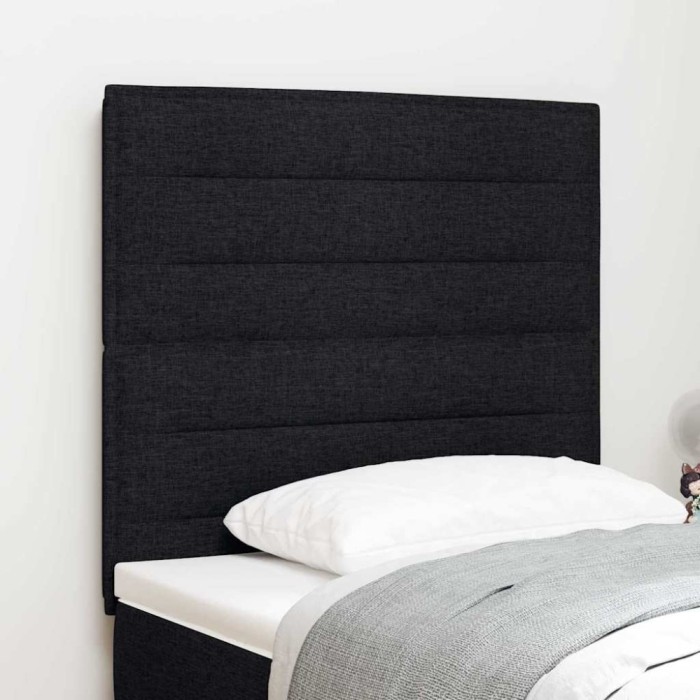 Tăblie LED cu lumini cu bandă LED Manual Negru 100 cm țesătură
