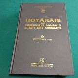 HOTĂR&Acirc;RI ALE GUVERNULUI ROM&Acirc;NIEI ȘI ALTE ACTE NORMATIVE * 9 SEPTEMBRIE 1999 /010