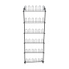 Organizator pantofi Spaceo, 59.5 x 20 x 168 cm, metal, 18 perechi, suspendat, Negru