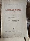 Le principe des nationalites et les traitesde paix de 1919/1920 - Georges Sofronie