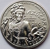 Moneda SUA 25 Cents Quarter Dollar 2024 Celia Cruz Lit.D. KM#788, Nefolosita