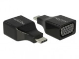 Adaptor USB-C la VGA (DP Alt Mode) T-M Negru, Delock 63933