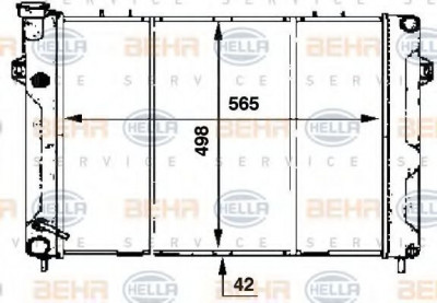 Radiator, racire motor JEEP GRAND CHEROKEE I (ZJ) (1991 - 1999) HELLA 8MK 376 707-361 foto