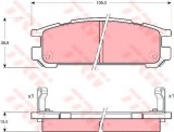 Set placute frana,frana disc SUBARU LEGACY III Combi (BE, BH) (1998 - 2003) TRW GDB990