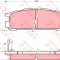 Set placute frana,frana disc SUBARU LEGACY III (BE, BH) (1998 - 2003) TRW GDB990