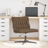 VidaXL Scaun de birou pivotant, gri taupe, material textil