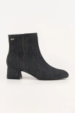 Karl Lagerfeld cizme de piele BONNIE culoarea negru, cu toc drept, KL30351A