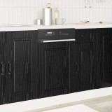 vidaXL Dulap de bucătărie Stejar Negru 45 x 1,5 x 67 cm Lemn compozit 8003861
