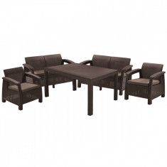 Set mobilier gradina maro Keter Corfu Fiesta