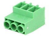 Regletă de conexiuni PCB 90&deg; 6,35mm 3 piste 41A