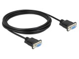 Cablu DELOCK D-Sub 9 pini 3m negru PVC cod 86606