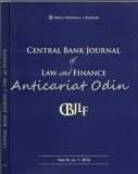 Central Bank Journal Of Law And Finance I, II - Banca Nationala A Romaniei, 2015