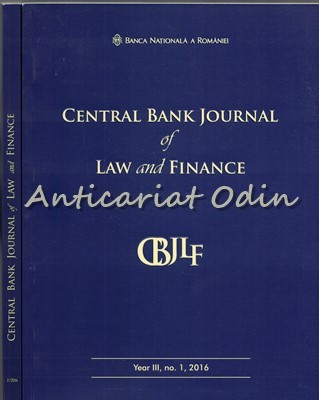 Central Bank Journal Of Law And Finance I, II - Banca Nationala A Romaniei foto