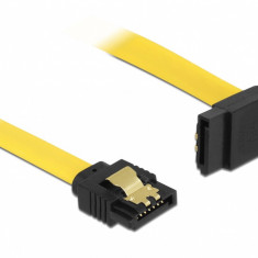 Cablu SATA III 6 Gb/s drept - sus cu fixare 50cm, Delock 82810