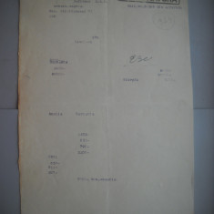 HOPCT DOCUMENT VECHI 334 MINISTERUL INDUSTRIEI COMERT EXTERIOR /BUCURESTI 1935