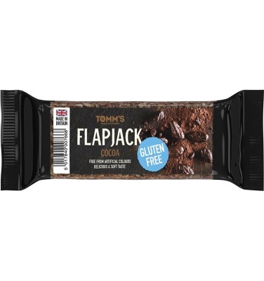 Baton Energizant cu Cacao Fara Gluten Flapjack Tomm&amp;#039;s 100 grame Bombus foto