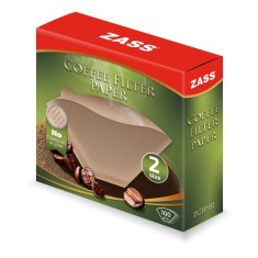 Filtre hartie universale pentru cafetiera Set 100 buc. din Hartie Biodegradabila, Zass ZCFP 02, marimea 2 ProDesign DailyAppliances