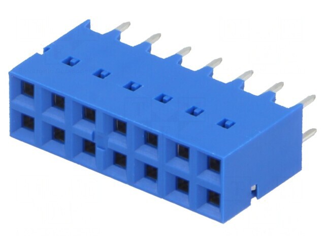 Soclu PCB-PCB Mamă Dubox 2,54mm 14 PIN THT Aurit Drept
