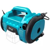 Compresor aer 18V Li-ion, 10 bar, acumulator neinclus, pompat anvelope, mingi si saltele gonflabile, compatibil cu toata gama de acumulatori Dedra SAS