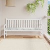 vidaXL Perna pentru Banca de Gradina, Sezut, Interior/Exterior, din Oxford cu Spuma, Alb-Verde, 180x50x4 cm