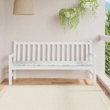 Pernă de bancă pentru grădină cu model de frunză - 180x50x4 cm, din material Oxford