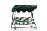 Balansoar de gradina cu 2 locuri Orhan, Verde, 170 x 165 x 110 cm