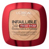 Pudra compacta Infaillible 24h Fresh Wear Golden Beige 220 Sand, 9g, L&#039;Oreal Paris