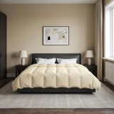 vidaXL Duvet de iarnă Patos Crem 220 x 260 cm Microfibră 42026155