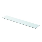 Gossi raft din sticla transparenta, 90 x 15 cm