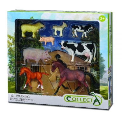 Set de 8 figurine pictate manual Viata la ferma 84181 foto