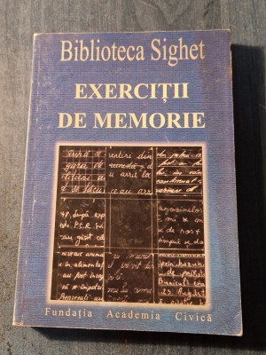 Exercitii de memorie Biblioteca Sighet foto