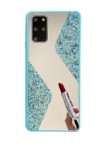 Husa silicon oglinda si sclipici ( glitter) Samsung S20 Plus ; S20+ , Verde