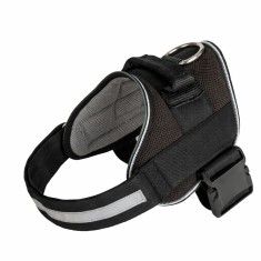 Ham reglabil pentru caini, poliester si aliaj durabil, respirabil, 40&ndash;70 kg, 82&ndash;115 cm, XXL, negru