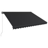 Cumpara ieftin Copertina retractabila manual, antracit, 450 x 300 cm
