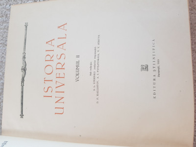 Istoria universala vol 2 - 1959 An foto