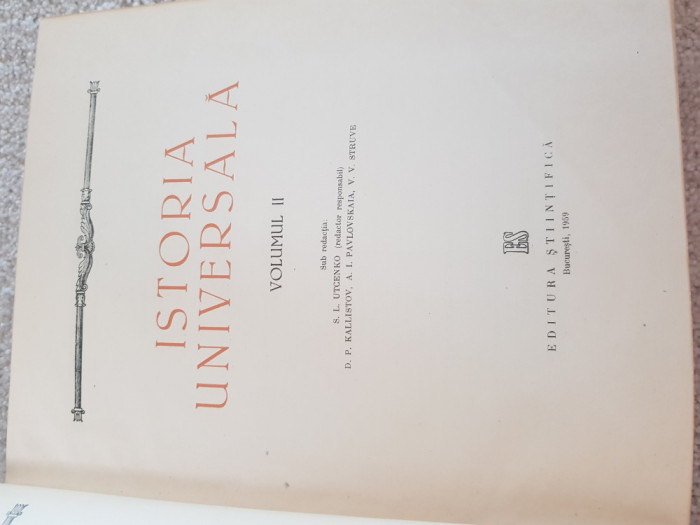 Istoria universala vol 2 - 1959 An