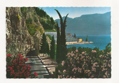 FA51-Carte Postala-ITALIA-Lago di Garda, Gardesana Occidentale, necirculata 1968 foto