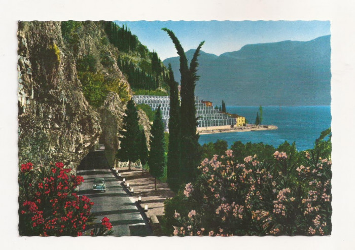 FA51-Carte Postala-ITALIA-Lago di Garda, Gardesana Occidentale, necirculata 1968