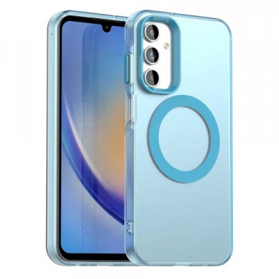 Husa MagSafe pentru Samsung Galaxy A15 5G A156 / A15 A155, Techsuit, CandyCase, Albastra foto
