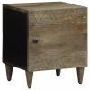 VidaXL Noptiera gri deschis 40x33x46 cm lemn masiv de mango 4017788