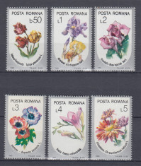 ROMANIA 1986 LP 1160 FLORI SERIE MNH foto