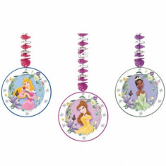 3 Decoratiuni Party spirale metalizate Disney Princess Party foto