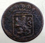 B.636 INDIILE OLANDEZE NETHERLANDS EAST INDIES HOLLAND VOC 1 DUIT 1743