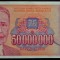 Bancnota 50000000 DINARI / DINARA - YUGOSLAVIA, anul 1993 *cod 276