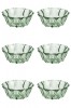 Set boluri, 6 piese, 290 ml, Plastic, Verde